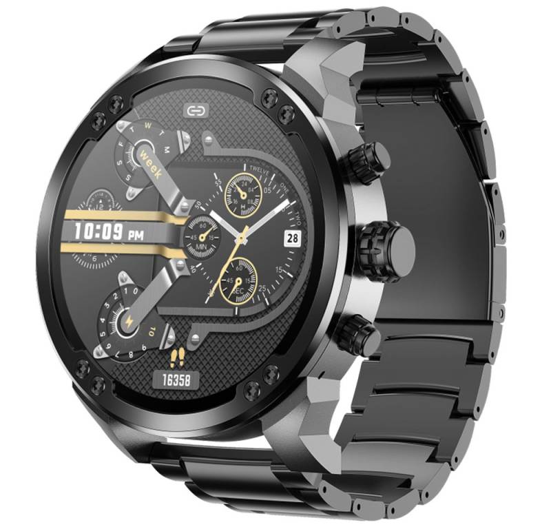 Valdus Herren’s IP68 Wasserdicht Fitness-Tracker Smartwatch (1.8 Zoll, Android/iOS), mit SPO2, Herzfrequenzsensor, Schrittzähler G-Sensor Blutdruckmessung von Valdus