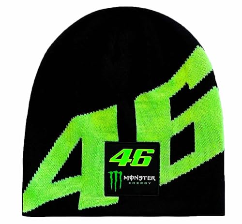 Valentino Rossi Mütze Vr46 Monster Dual, Unisex, Einheitsgröße, Schwarz von Valentino Rossi