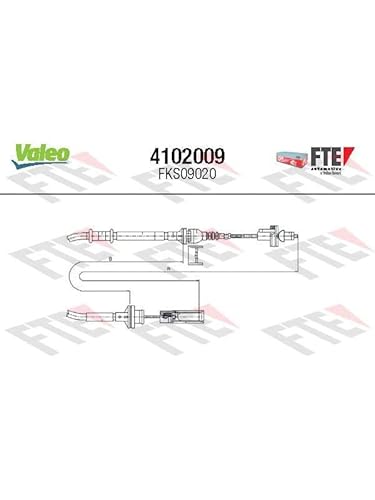 Valeo 4102009 - Seilzug, Kupplungsbetätigung von Valeo