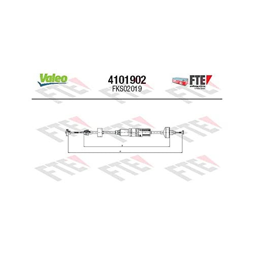 Valeo Seilzug Kupplungsbetätigung Fte Clutch Actuation 4101902 von Valeo