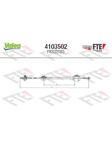 Valeo Seilzug Kupplungsbetätigung Fte Clutch Actuation 4103502 von Valeo