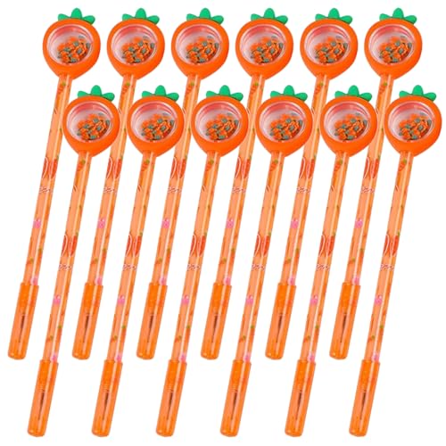 12 Stück Gelstifte, Kawaii Gelschreiber Niedliche Carrot Kugelschreiber, 0,5 mm Feine Spitze Gel Tintenstifte, Schwarze Mine Schnell Trocknende Tinte Asthetische Stifte für Schreiben (Karotte) von Valicaer