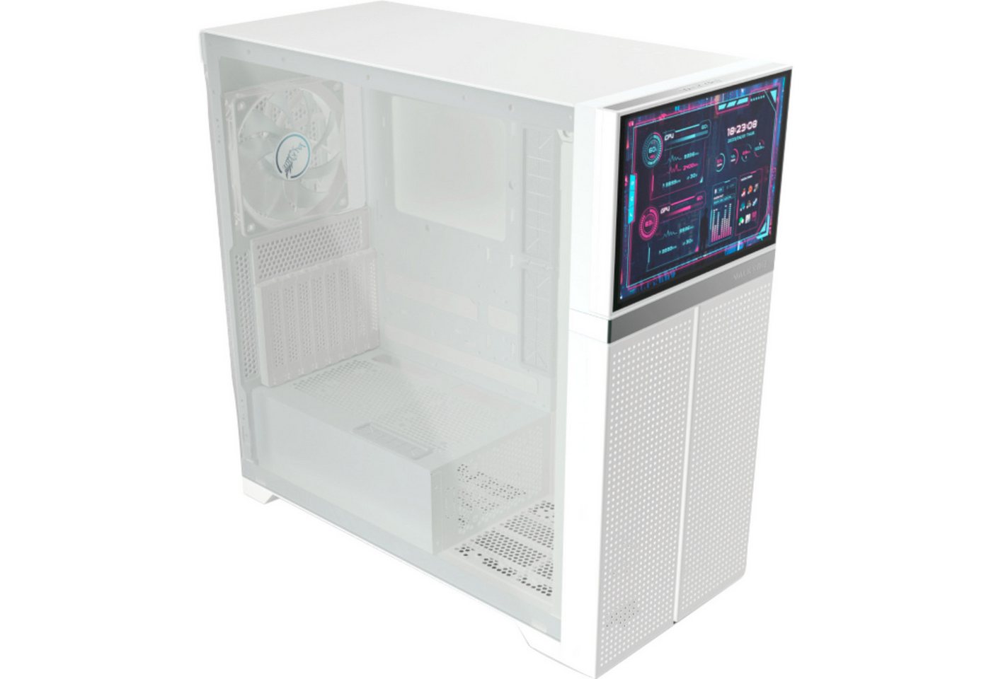 Valkyrie PC-Gehäuse Valkyrie VK02 LCD, Tower-Gehäuse, (Tempered Valkyrie PC-Gehäuse Valkyrie VK02 LCD, Tower-Gehäuse, (Tempered von Valkyrie