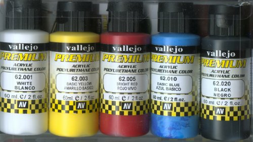 Vallejo 062101 Farbset, Matt, 5x60 ml von Vallejo