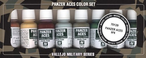 Vallejo 070129 Farbset, Set 6 - Panzer - Hauttöne und Tarnung, 8x17 ml Vallejo 070129 Farbset, Set 6 - Panzer - Hauttöne und Tarnung, 8x17 ml von Vallejo