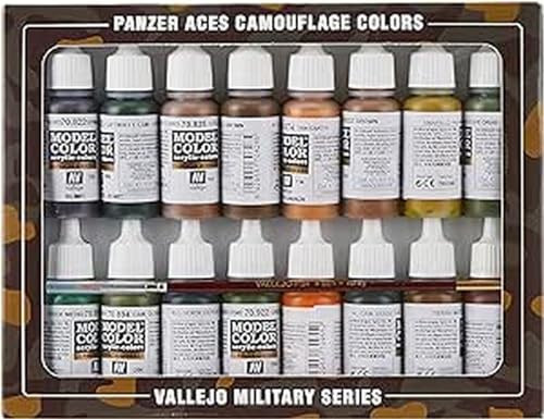 Vallejo 070179 - Farbset, Panzer-Aces Tarnungen, 16 x 17 ml Vallejo 070179 - Farbset, Panzer-Aces Tarnungen, 16 x 17 ml von Vallejo
