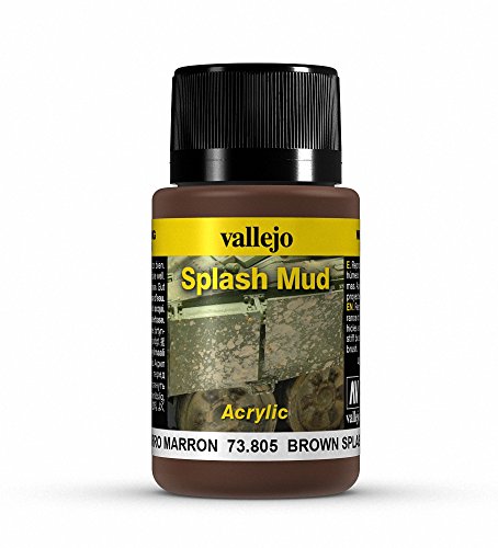 Vallejo 40 ml „Splash Mud" Farbe für Verwitterungseffekt, Braun von Vallejo