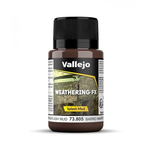 Vallejo 40 ml „Splash Mud" Farbe für Verwitterungseffekt, Braun von Vallejo