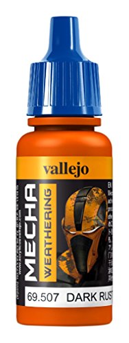 Vallejo AV Mecha Acryl-Farbe für Airbrush, 17 ml Dark Rust Wash von Vallejo