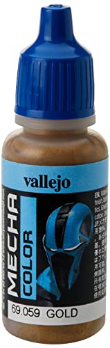 Vallejo AV Mecha Acryl-Farbe für Airbrush, 17 ml gold von Vallejo