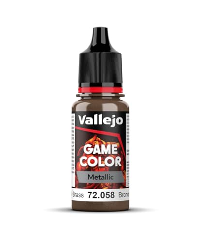 Vallejo Game Farbe, 17-ml-Acrylfarbe Einheitsgröße Brassy Brass von Vallejo
