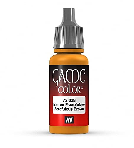 Vallejo Game Farbe, 17-ml-Acrylfarbe Einheitsgröße Scrofulous Brown Vallejo Game Farbe, 17-ml-Acrylfarbe Einheitsgröße Scrofulous Brown von Vallejo