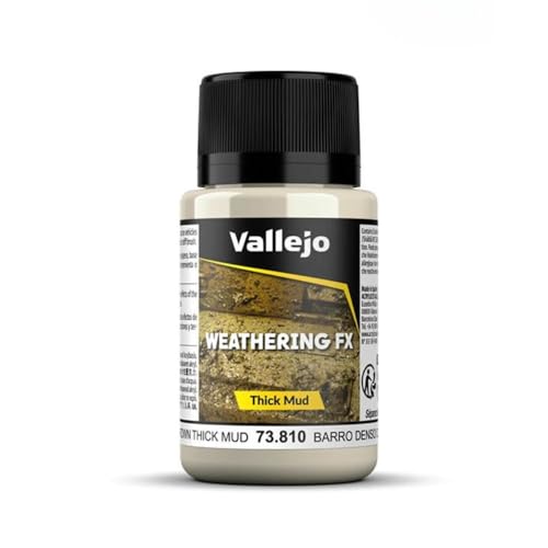 Vallejo Mittel Thick Mud für verwitterte Optik, 40 ml, Hellbraun von Vallejo