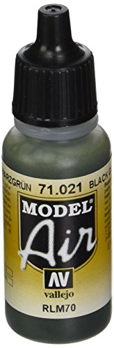 Vallejo Model Air Acrylfarbe, 17 ml schwarz/grün von Vallejo