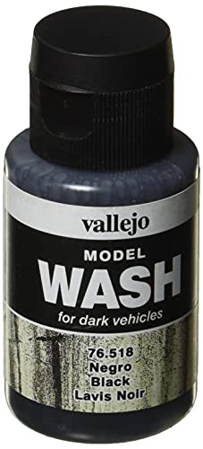 Vallejo Model Color Waschfarben, 35 ml, Schwarz von Vallejo