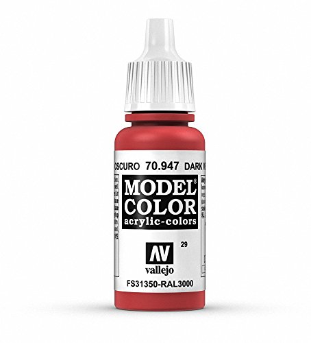 Vallejo Modell Farbe 17 ml Acryl verwendbar Lack – Dunkles Vermilion Rot FS 31350 Vallejo Modell Farbe 17 ml Acryl verwendbar Lack – Dunkles Vermilion Rot FS 31350 von Vallejo