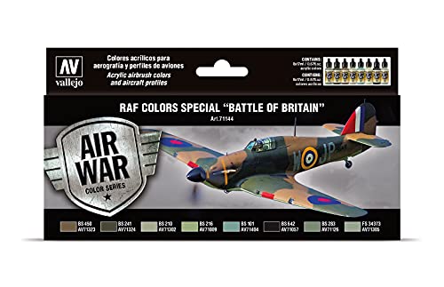 Vallejo "RAF & FAA spezielles Luftschlacht-um-England-WWII-Modell" Air-Brush Farb-Kit Vallejo "RAF & FAA spezielles Luftschlacht-um-England-WWII-Modell" Air-Brush Farb-Kit von Vallejo