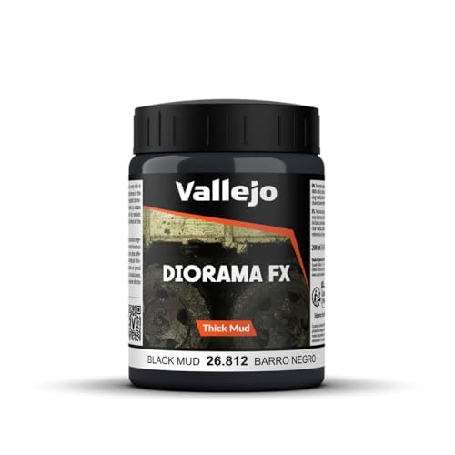 Vallejo Verwitterungseffekte-Farbe, 200 ml Black Thick Mud Vallejo Verwitterungseffekte-Farbe, 200 ml Black Thick Mud von Vallejo