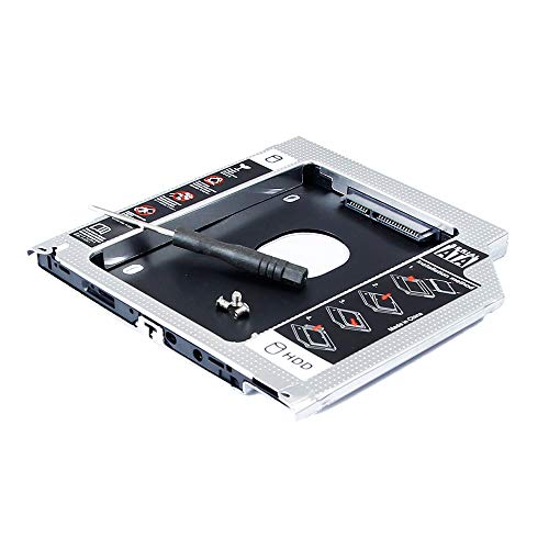 2. HDD SSD Festplatten-Caddy CD DVD SuperDrive Optical Bay für Apple MacBook Pro Unibody Ende 2011 13 Zoll Laptop A1278 MD313LL/A MD313 MD314LL/A, SATA3 Second Solid State Drive Enclosure Adapter von Valley Of The Sun