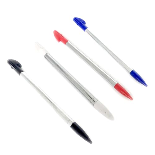3XLPenTS4A Ersatz-Touchpen für 3DSXL Extra Stylus Teleskop Metall Touch Pens Ersatz für alte 3DS XL LL 3DSLL Spielkonsole Rot/Weiß/Schwarz/Blau Teleskopstift Touchpen 4 Stück Set Zubehör 3XLPenTS4A Ersatz-Touchpen für 3DSXL Extra Stylus Teleskop Metall Touch Pens Ersatz für alte 3DS XL LL 3DSLL Spielkonsole Rot/Weiß/Schwarz/Blau Teleskopstift Touchpen 4 Stück Set Zubehör von Valley Of The Sun