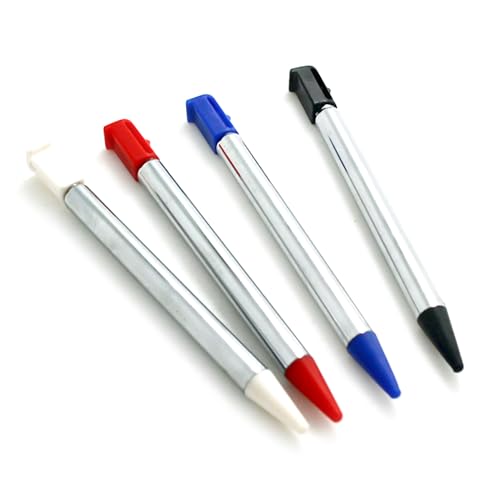 4 Stück für alte 3DS Extra Stylus Teleskop Metall Touch Pen Ersatz für Nintendo 3DS kleine Konsole New Rot/Blau/Schwarz/Weiß Teleskopstift Touchpen 4 Stück Set Zubehör 4 Stück für alte 3DS Extra Stylus Teleskop Metall Touch Pen Ersatz für Nintendo 3DS kleine Konsole New Rot/Blau/Schwarz/Weiß Teleskopstift Touchpen 4 Stück Set Zubehör von Valley Of The Sun