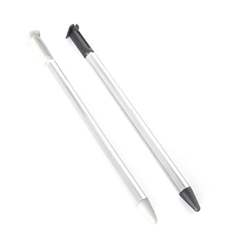 N3DS Extra Stylus Teleskop Metall Touch Pen Schwarz/Weiß Ersatz für Nintendo New 3DS New3DS Kleine Handkonsole, Touchscreen Teleskop Bleistift Touchpen 2 Stück Set Zubehör N3DS Extra Stylus Teleskop Metall Touch Pen Schwarz/Weiß Ersatz für Nintendo New 3DS New3DS Kleine Handkonsole, Touchscreen Teleskop Bleistift Touchpen 2 Stück Set Zubehör von Valley Of The Sun