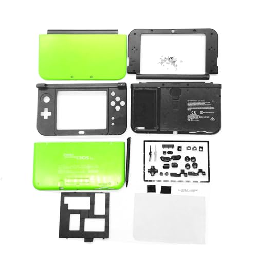 New3DSXL Extra Gehäuse Gehäuse Schalen Limettengrün Komplettes Set Ersatz für neue 3DS New3DS XL LL 3DSXL 3DSLL Konsolen Fünf Abdeckplatten Gehäuse + Tasten, Schrauben, Stylus, Pads, Schutz, Stecker New3DSXL Extra Gehäuse Gehäuse Schalen Limettengrün Komplettes Set Ersatz für neue 3DS New3DS XL LL 3DSXL 3DSLL Konsolen Fünf Abdeckplatten Gehäuse + Tasten, Schrauben, Stylus, Pads, Schutz, Stecker von Valley Of The Sun