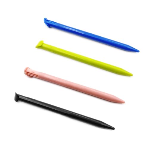 New3DSXL Extra Stylus Touch Pen Pack 4 Farben Set Ersatz für New 3DS XL LL 3DSXL 3DSLL New3DSLL New3DSLL Konsole, Schwarz/Rosa/Hellgrün/Blau Kunststoff Bleistift Touchpen Zubehör New3DSXL Extra Stylus Touch Pen Pack 4 Farben Set Ersatz für New 3DS XL LL 3DSXL 3DSLL New3DSLL New3DSLL Konsole, Schwarz/Rosa/Hellgrün/Blau Kunststoff Bleistift Touchpen Zubehör von Valley Of The Sun