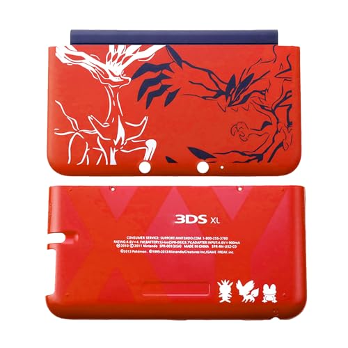 Rote Farbe für 3DSXL Extra Gehäuse A/E Face Ruby Limited Replacement, für 3DS XL/LL 3DSLL Handheld Spielkonsolen, für Poket US Monsters Edition Top/Bottom Cover Plates 2 PCS Set von Valley Of The Sun