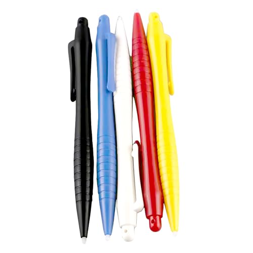 Universal Stylus Touch Pen Pack 5 Farben Set für Wii U Gamepad New 3DS 2DS XL LL NDS NDSi DS Lite Konsolen Big Plastic Touchpen Resistive Touchscreen Pencil Schwarz, Blau, Weiß, Rot, Gelb Universal Stylus Touch Pen Pack 5 Farben Set für Wii U Gamepad New 3DS 2DS XL LL NDS NDSi DS Lite Konsolen Big Plastic Touchpen Resistive Touchscreen Pencil Schwarz, Blau, Weiß, Rot, Gelb von Valley Of The Sun
