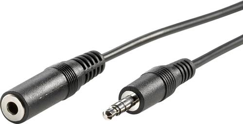 Value 11.99.4353 Klinke Audio Verlängerungskabel [1x Klinkenstecker 3.5mm - 1x Klinkenbuchse 3.5 mm von Value