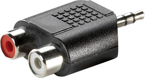 Value 11.99.4441 Klinke Audio Adapter [1x Klinkenstecker 3.5mm - 2x Cinch-Buchse] Schwarz von Value