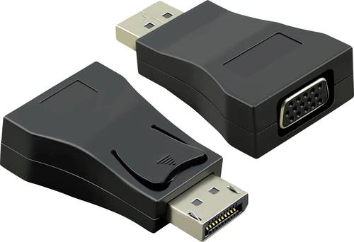 Value 12.99.3156 Adapter [1x DisplayPort Stecker - 1x VGA-Buchse] Schwarz von Value