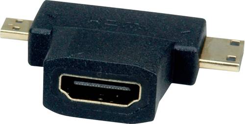 Value 12.99.3166 Adapter [1x HDMI-Buchse - 1x HDMI-Stecker C Mini] Schwarz von Value