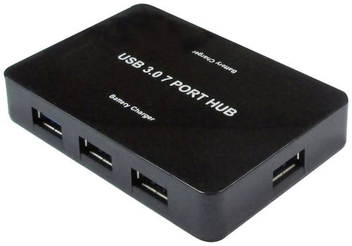 Value 14.99.5047 7 Port USB-Kombi-Hub Schwarz von Value