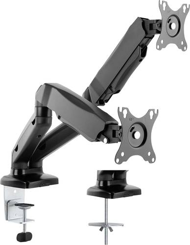Value 17.99.1163 2fach Monitor-Tischhalterung Schwarz Drehbar von Value
