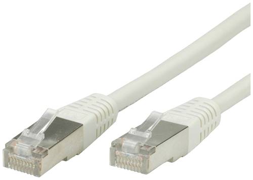 Value 21.99.0100 RJ45 Netzwerkkabel, Patchkabel CAT 5e F/UTP 0.50m Grau von Value