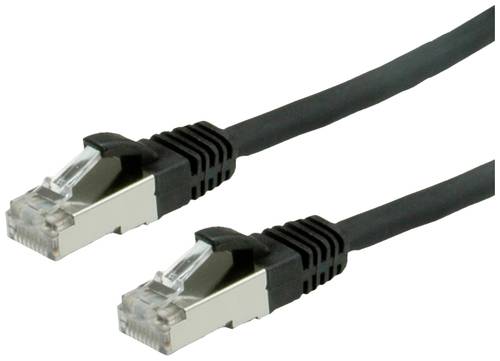 Value 21.99.0716 RJ45 Netzwerkkabel, Patchkabel CAT 6 S/FTP 1.50m Schwarz 1St. von Value