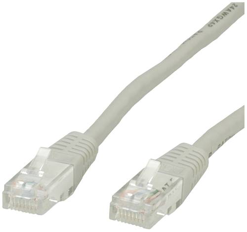 Value 21.99.0950 RJ45 Netzwerkkabel, Patchkabel CAT 6 U/UTP 1.50m Grau von Value