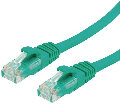 Value 21.99.1023 RJ45 Netzwerkkabel, Patchkabel CAT 6 U/UTP 0.50m Grün von Value