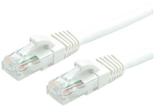 Value 21.99.1046 RJ45 Netzwerkkabel, Patchkabel CAT 6 U/UTP 2.00m Weiß von Value