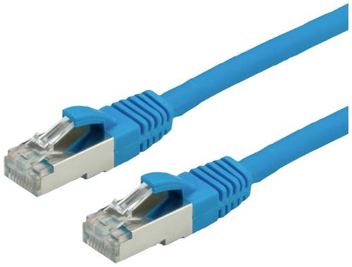 Value 21.99.1224 RJ45 Netzwerkkabel, Patchkabel CAT 6 S/FTP 0.50m Blau von Value