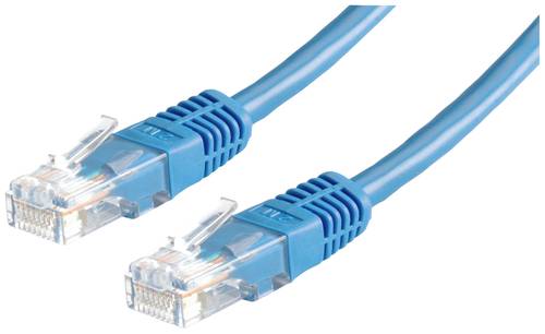 Value 21.99.1564 RJ45 Netzwerkkabel, Patchkabel CAT 6 U/UTP 5.00m Blau 1St. von Value