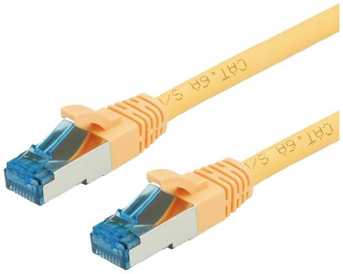Value 21.99.1937 RJ45 Netzwerkkabel, Patchkabel CAT 6a S/FTP 10.00m Gelb 1St. von Value