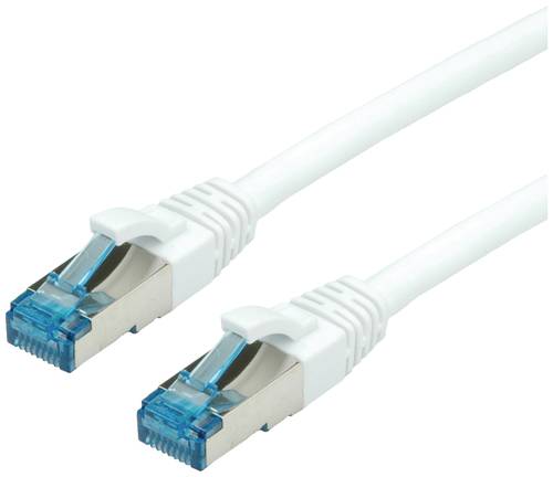 Value 21.99.1971 RJ45 Netzwerkkabel, Patchkabel CAT 6a S/FTP 1.00m Weiß 1St. von Value