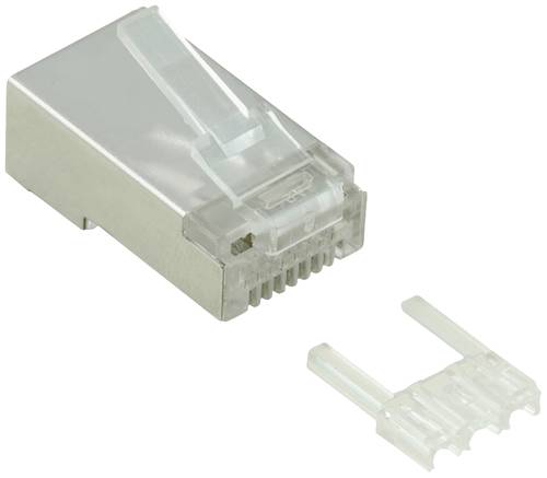 Value 21.99.3063 Modular Plug geschirmt, Kat.6 (Class E), 10 Stck 21.99.3063 Stecker, gerade Transpa von Value