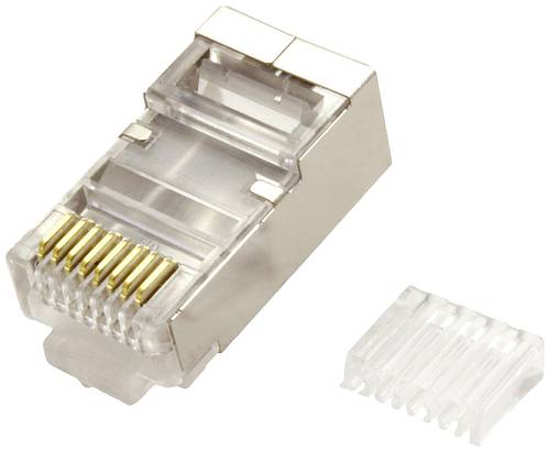 Value 21.99.3065 Modular Plug geschirmt, Kat.6/6A, 100 Stck 21.99.3065 Stecker, gerade Transparent 1 von Value