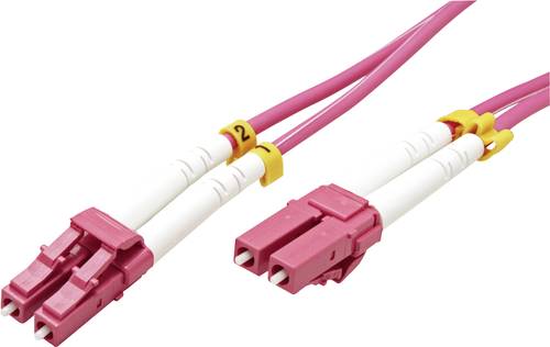 Value 21.99.8757 Glasfaser LWL Anschlusskabel [1x LC-Stecker - 1x LC-Stecker] 50/125 µ Multimode OM von Value
