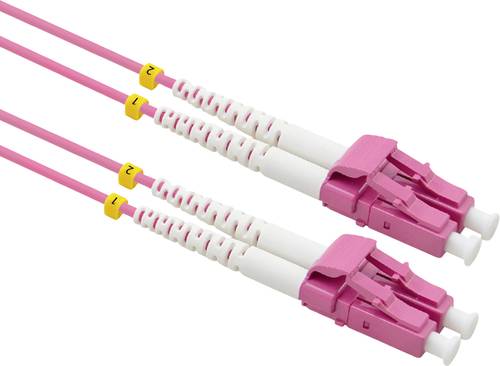 Value 21.99.8831 Glasfaser LWL Anschlusskabel [1x LC-Stecker - 1x LC-Stecker] 50/125 µ Multimode OM von Value