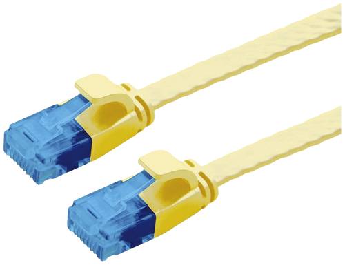 Value 21992034 RJ45 Netzwerkkabel, Patchkabel CAT 6a U/UTP 1.50m Gelb von Value